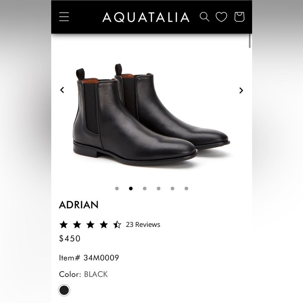 Mens black boots